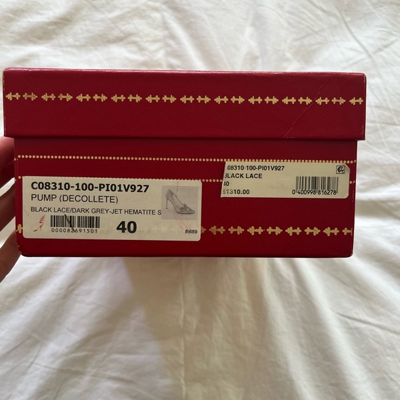 Rene Caovilla Beaded Lace Heels Pumps Size 40/10 - Picture 9 of 13